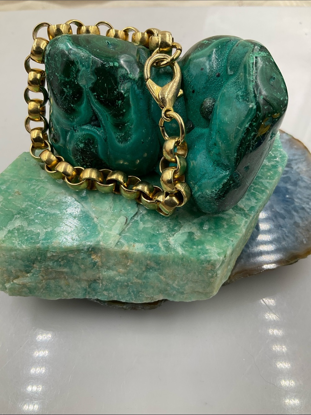 7 1/2” Gold-Tone Chain Link Bracelet - Picture 6 of 7